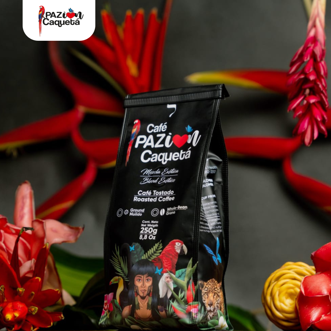 Café Pazión Caquetá Indigena Mezcla Origen Amazonico x250gr