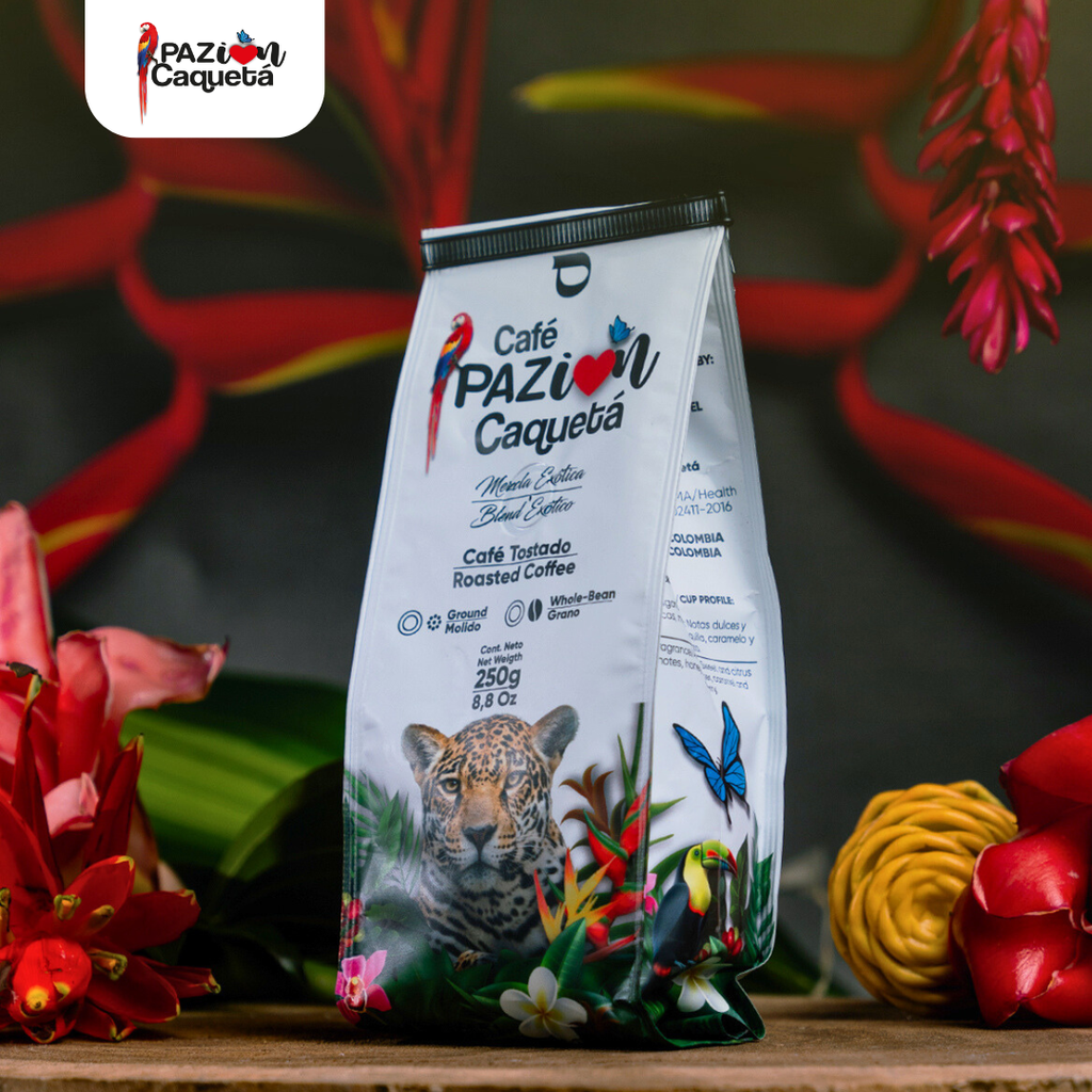 Café Pazión Caquetá Jaguar Mezcla Origen Amazonico x250gr