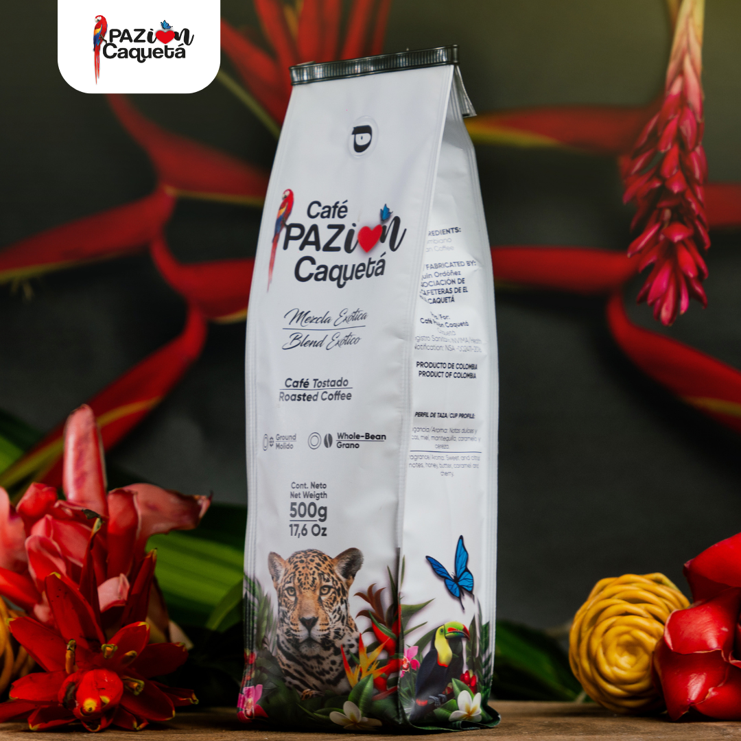 Café Pazión Caquetá Jaguar Mezcla Origen Amazonico x500gr
