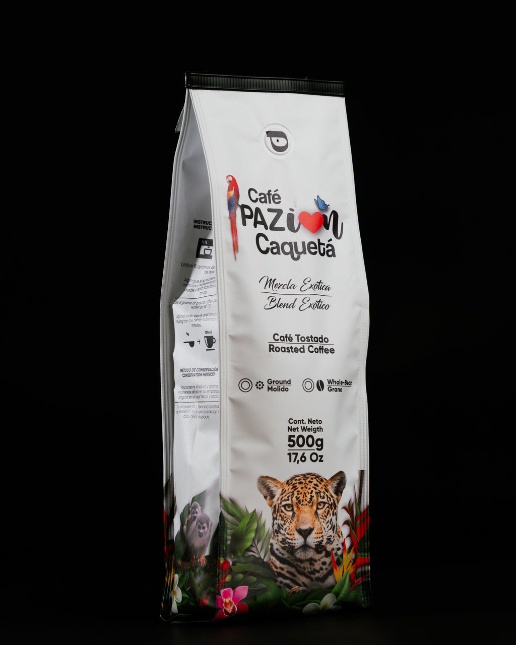 Café Pazión Caquetá Jaguar Mezcla Origen Amazonico x500gr