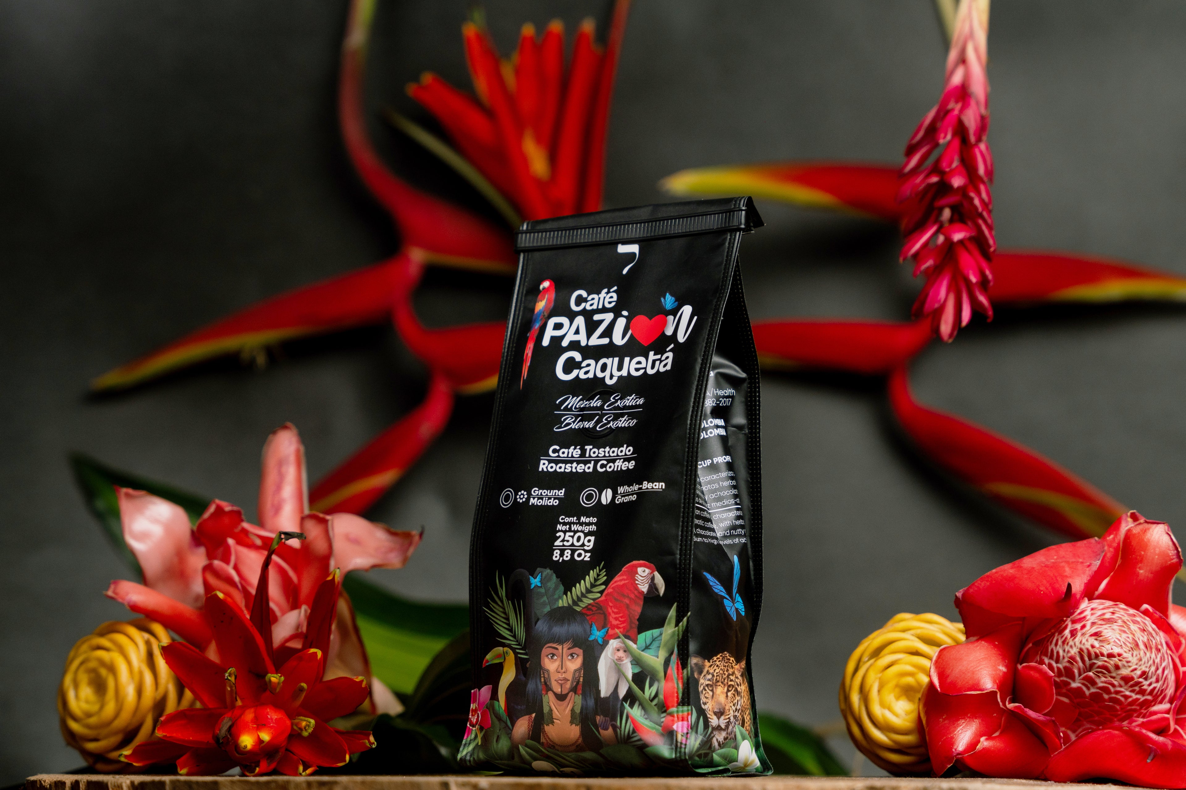 Café Pazión Caquetá Indigena x250gr Molido/Grano