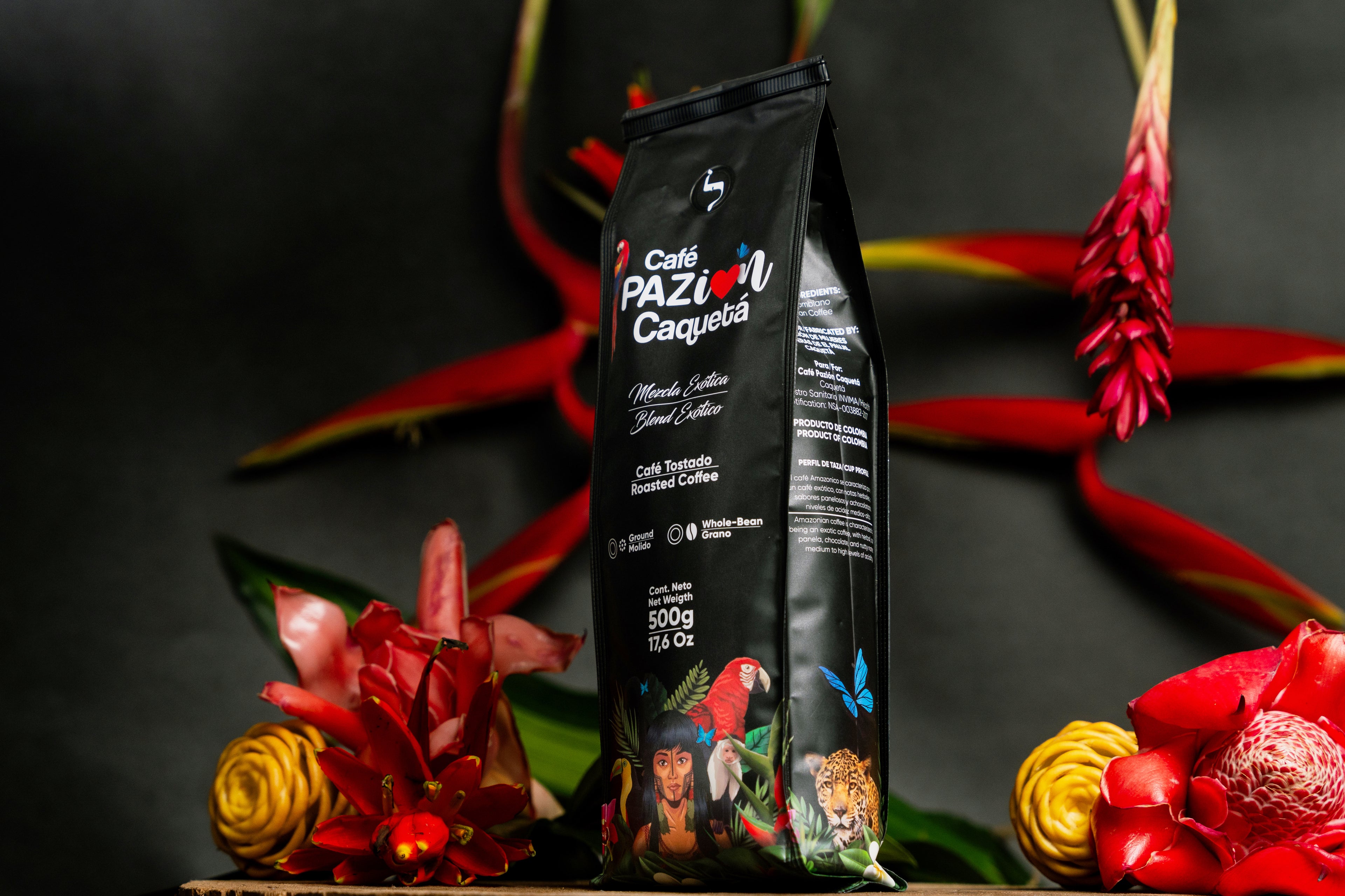Café Pazión Caquetá Indigena x500gr Molido/Grano